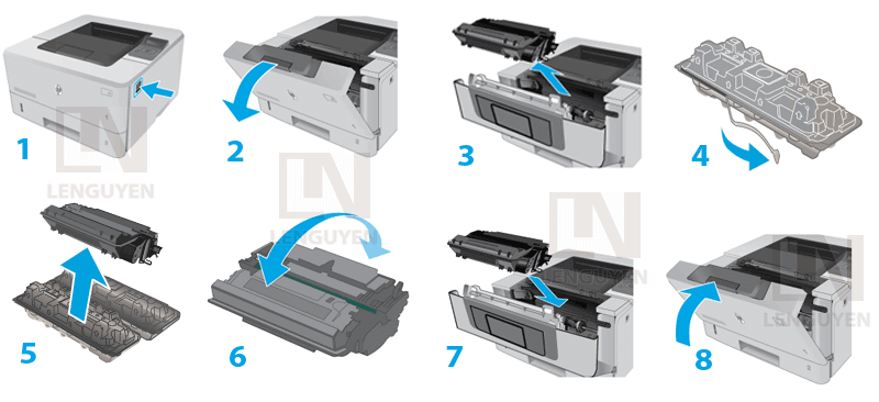 thay mực in HP 26a