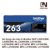 Mực in Brother TN-263BK Màu đen Chính hãng.
