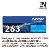 Mực in Brother TN-263C chính hãng màu xanh.