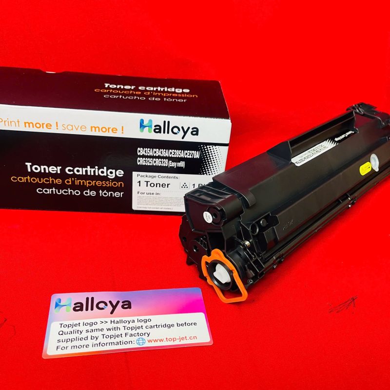 Hộp mực Topjet/Halloya 35A/85A/36A có lỗ đổ mực và xả thải tiện lợi