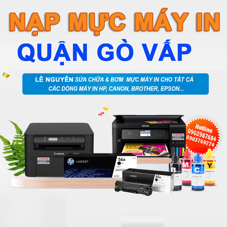 Nạp mực máy in quận gò vấp