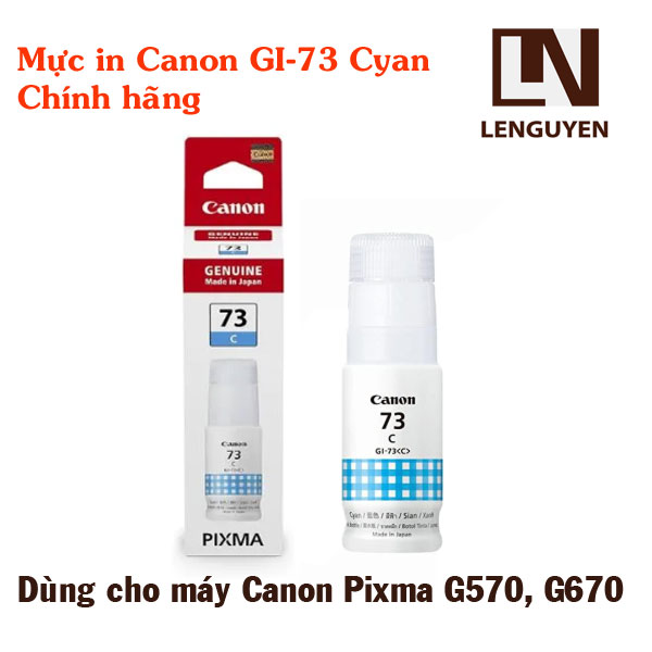 Mực in Canon 73 màu xanh (GI-73 Cyan)