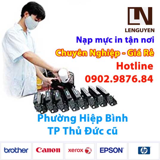 Nạp mực máy in Phường Hiệp Bình