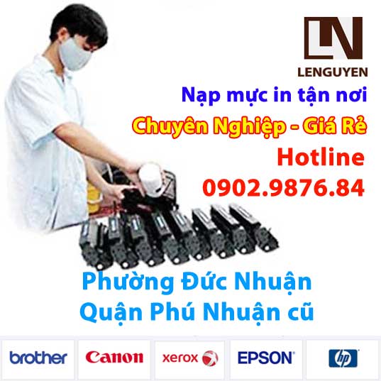 Nạp mực máy in Phường Đức Nhuận tận nơi