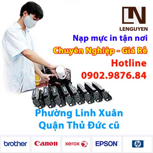 Nạp mực máy in Phường Linh Xuân