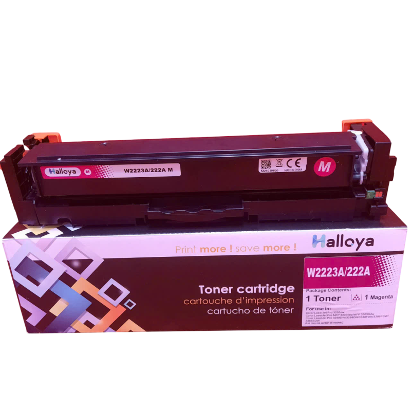 Hộp Mực 222A-W2223A Magenta HALLOYA cho máy in HP LaserJet Pro 3203,